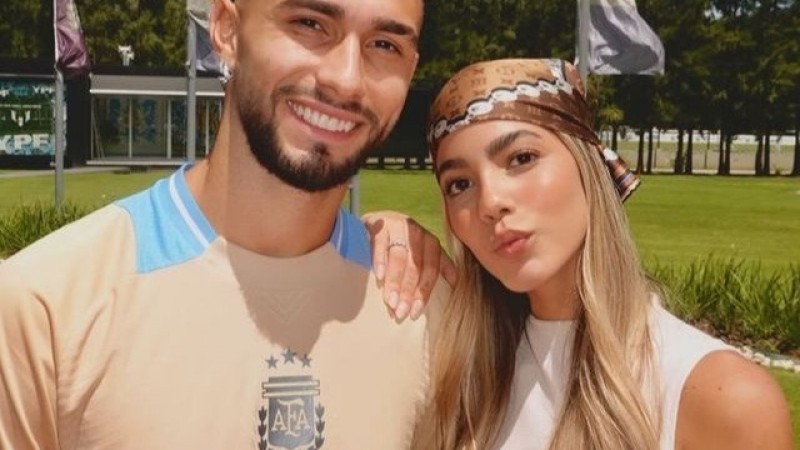 El mendocino "Taty" Castellanos y su emoción por el regalito que le hizo su pareja